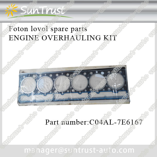 Foton Lovol heavy machine parts, ENGINE OVERHAULING KIT,C04AL-7E6167