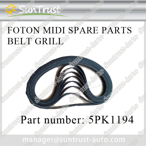 Foton midi spare parts, belt