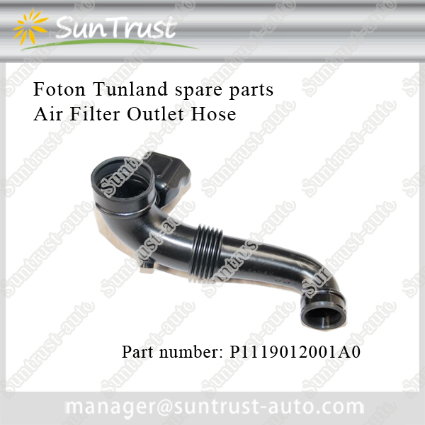 Foton Tunland pick up spare parts,Air Filter Outlet Hose,P1119012001A0